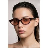 REN EYEWEAR Tessa Kadın Güneş Gözlüğü Oval Kedi Gözü Bordo antirefle cam 50 Ekartman Gold Detaylı YENİ Sezon