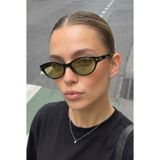 Ren Eyewear Tessa Kadın Güneş Gözlüğü Oval Kedi Gözü Leopar Çerçeve 50 Ekartman Gold Detaylı Yeni Sezon - Haki
