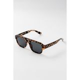 REN EYEWEAR Vasta Kadın Güneş Gözlüğü Oversize Büyük Camlı Leopar Desenli 55 Ekartman Çift Köprülü Modern