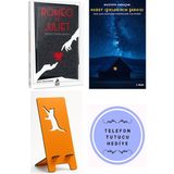 Ren Kitap Romeo ve Juliet - William Shakespeare + Kuzey Işıklarının Şarkısı + Telefon Tutucu