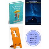 Ren Kitap Sarı Puantiyeli Şemsiye - Betül Güçlü + Kuzey Işıklarının Şarkısı + Telefon Tutucu