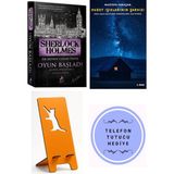 Ren Kitap Sherlock Holmes - Oyun Başladı - Bütün Hikayeler 2 - Sir Arthur Conan Doyle + Kuzey Işıklarının Şarkısı + Telefon Tutucu