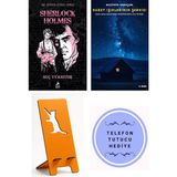Ren Kitap Sherlock Holmes - Suç Uyanıyor - Arthur Conan Doyle + Kuzey Işıklarının Şarkısı + Telefon Tutucu