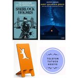 Ren Kitap Sherlock Holmes: The Adventure Of The Creeping Man - Sir Arthur Conan Doyle + Kuzey Işıklarının Şarkısı + Telefon Tutucu