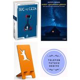 Ren Kitap Suç ve Ceza - Fyodor Mihayloviç Dostoyevski + Kuzey Işıklarının Şarkısı + Telefon Tutucu