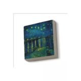 Ren Nehrinde Yıldızlı Bir Gece (Vincent Van Gogh, 1888) Baskılı Taş Magnet 5X5