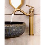 Rena Design Rustik Antik Lavabo Bataryası Banyo Çanak Musluğu Eskitme Osmanlı Lavabo Armatür Otantik Bakır