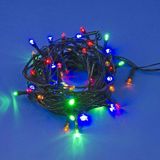 Renas Store 10 M 100 LED Pilli 2 Kademeli Rgb Işık Siyah Kablo
