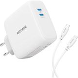 Renas Store 100W Gan 2 Portlu Usb-C Şarj Aleti Qc5.0 Pd Type-C Hızlı Şarj Cihazı + 100W Şarj Kablosu