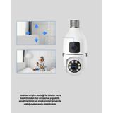 Renas Store 1080P Wifi Ampul Kamera Uzaktan Erişimli Hareket Sensörlü Gece Görüşlü