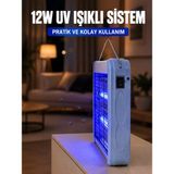 Renas Store 12W Uv Böcek Öldürücü Lamba Elektrikli Sinek Sivrisinek Öldürücü Asılabilir