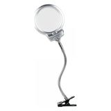 Renas Store 2.5X130 mm 5X24 mm LED Aydınlatmalı Büyüteç,masa Üstü Metal Hortum MANDALLIMG15124C
