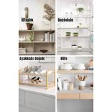 Renas Store ( 2 Adet ) Çok Amaçlı Pratik Kaydırmaz 45 cm x 3 Metre Raf Örtüsü (Mutfak-Dolap Içi-Buzdolabı )