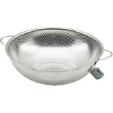 Renas Store 28CM Metal Kulplu Çelik Sepet Süzgeç Ince Tel Ayaklı BX40