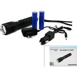 Renas Store 2ın1 Zoomlu El Feneri - Cob LED Fiş - Çakmak Şarjli Metal Kasa 17CM 3000 Lumen (5047)