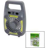 Renas Store 2in1=mini Fan - Fener USB Şarj 2 Kademe Hız Lamba=4 Fonksiyon - 10W Su Geçirmez Taşıma Kulp Mini Vantilatör GS-265 (5047)