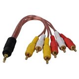 Renas Store 3.5 mm Stereo Erkek -6 Tos Erkek 5+1 Ses Sistemi Kablosu