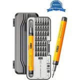 Renas Store 3.7V Şarjlı Mini Elektrikli Tornavida Seti 500MAH Type-C Manyetik Hassas Uçlu Vida Seti 38 Parça