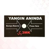 Renas Store 3mk 10 Adetli Yangın Ihbar Butonu Yedek Camı, Buton Camı, Yedek Cam