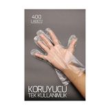 Renas Store 400 Adet Tek Kullanımlık Şeffaf Eldiven