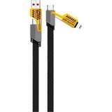 Renas Store 4'ü 1 Arada 65W Pd Hızlı Şarj Kablosu - Type C/usb/lightning Destekli 100 cm Dayanıklı Örgü Yapı - Akıllı ve Güvenli Şarj Bağlantı Desteği