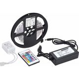 Renas Store 5 mt 3 Cipli Rgb Şerit LED Silikonlu Adaptör Uzaktan Kumanda Tak Çalıştır