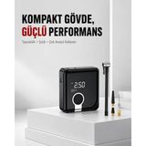Renas Store 6000MAH Bataryalı Type-C Şarjlı Diyafram Tip Kompresör LED Işıklı