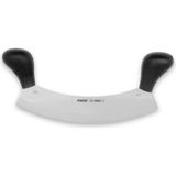 Renas Store 71120 Profi Kıyma, Pizza Satır, Zırh Bıçağı 26 cm - Siyah Çift Saplı