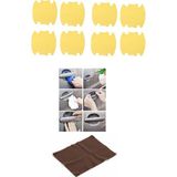 Renas Store 9lu Set Araba Kapı Kolu Koruyucu Çizilme Önleyici Şeffaf Sticker Film Koruma Seti