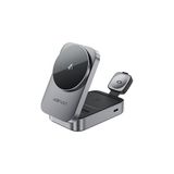 Renas Store Acefast Kablosuz Masaüstü Hızlı Şarj Standı 22.5W Kablosuz Şarj Çıkışlı - Magsafe, Apple Watch ve Airpods Uyumlu - E22