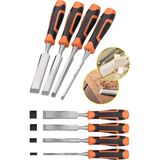 Renas Store Aee® 4’lü Ahşap Oyma ve Marangoz Seti – 6 Mm, 12 Mm, 18 Mm, 24 mm Profesyonel Keski Seti | Kaymaz Ergonomik Saplı, Çelik Uçlu, Ahşap Işleme El Aleti Eğe Takımı
