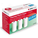 Renas Store Agfaphoto Realipix 3 Rulo Siyah-Beyaz Termal Yazıcı Kağıdı, Realipix P Pocket Yazıcılar Için Uygun