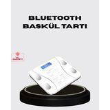 Renas Store Akıllı Dijital Baskül – Bluetooth Bağlantılı, 8 Ölçüm Verili, Akıllı Vücut Analiz Tartısı