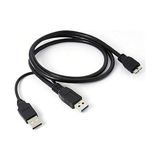 Renas Store Alfais 4574 Micro USB 3.0 HDD Harddisk Bağlantı Veri Ara Y Kablosu (1.5 Metre)