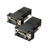 Renas Store Alfais 5059 RJ45 VGA Ekleme Ek 30 Metre Uzatıcı Cat5/6 Monitör Extender (2 Adet)