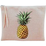 Renas Store Ananas Baskılı Makyaj Çantası Bej, LH793264290138412376123