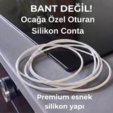 Renas Store Ankastre Ocak- Indüksiyon Ocak- Sızdırmaz Silikon Conta – Bant Değil, Çıkarılabilir & Yıkanabilir – 60-75 cm Ocak Uyumlu Ankastre Ocak- Indüksiyon Ocak Kenar Silikonu (Beyaz)