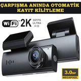 Renas Store Araç Içi Kamera 1080P Çözünürlük Wifi Gece Görüş Çarpışma Algılama Park Monitörü