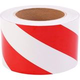 Renas Store BADEM10 1 Metre Reflektörlü Reflektif Fosforlu Şerit Bant 10 cm Ikaz Bandı Kırmızı Beyaz