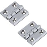 Renas Store BADEM10 Dekoratif Mobilya Pencere Kapı Duşakabin Mini Dolap Menteşesi Yaprak Menteşe Krom 40 x 40 mm 2 Adet