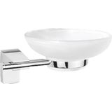 Renas Store BADEM10 Lavabo Banyo Wc Vidalı Metal Sabunluk Katı Sabunluk Cam Haznesi El Sabunluğu Kristal