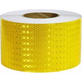 Renas Store BADEM10 Reflektörlü Araç Oto Dış Aksesuar Bant Sarı Reflektif Fosforlu Şerit Bant 7.5 cm 5 mt Ikaz Bandı