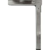 Renas Store BADEM10 Sofra Ayağı 22 cm Metal Katlanır Siyah Taban Yer Sofrası Sini Altı Mobilya Ayak Sehpa Masa
