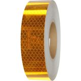 Renas Store BADEM10 Tüvtürk Onaylı Bant Sarı 5 Metre 5 cm Belgeli Reflektörlü Reflektif Fosforlu Şerit Bant Ikaz Bandı