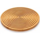 Renas Store Bambu Oluklu Peynir Sunum Tahtası,28 Cm,lüx Bambu Sunum Tabağı,velor Home.
