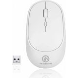 Renas Store Beyaz Renkli Ergonomik Sessiz Kablosuz Mouse – USB Alıcılı, Ofis ve Oyun Için Konforlu Bilgisayar Faresi MS6310