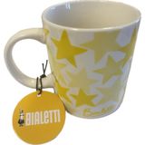 Renas Store Bialetti - Desenli Kahve Kupası (Sarı)