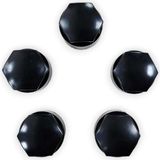 Renas Store Bijon Kapağı Siyah 5 Adet 4M0601173E Seat Ibiza ile Uyumlu 2022-2024