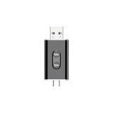 Renas Store Bix CB02 2.4g/5g Wifi Carplay Android Auto Kabloludan Kablosuza Çevirici Usb-A Usb-C Çift Uçlu Hibrit Adaptör
