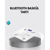 Renas Store Bluetooth Akıllı Tartı – 8 Fonksiyonlu Dijital Baskül, 180 kg Kapasiteli